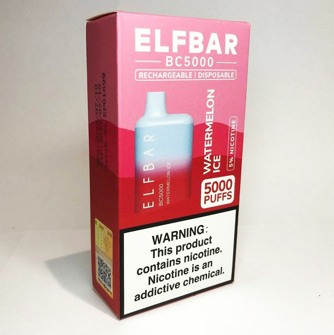 • Кавун з льодом • Електрона сигарета Elfbar BC 5000 тяг, 5% Киев - изображение 4