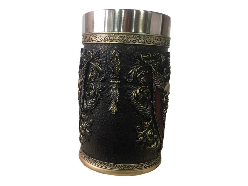 Кружка Чашка 3D Skull Mug Череп Пивная кружка с Гербом Крылатого Черепа Київ - зображення 9