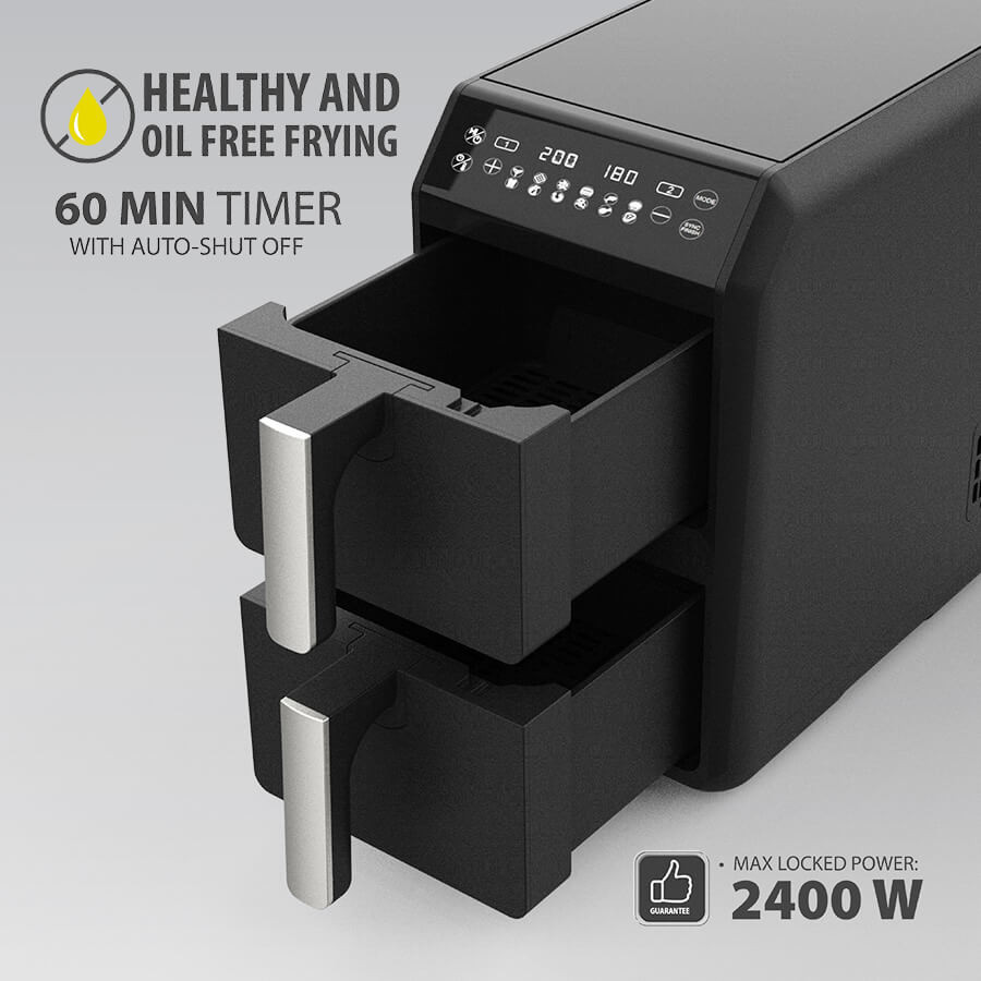 Аэрофритюрница Maestro MR-761 2400 Вт черная Киев - изображение 6