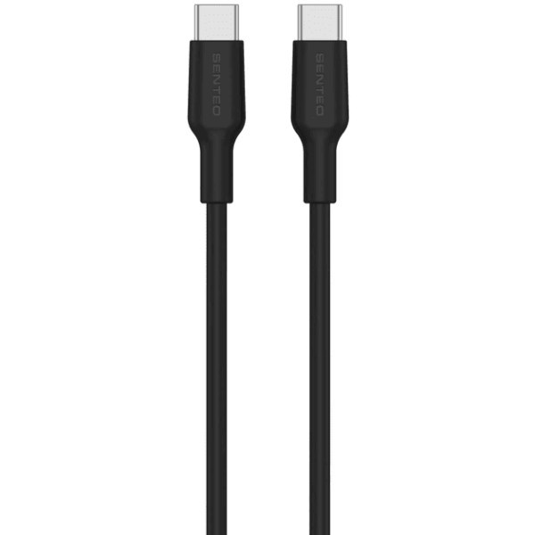 Кабель Senteo SL-06 TPE Type-C to Type-C 60W 1m Black Харків - зображення 1