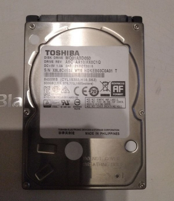 Жорсткий диск Toshiba 500GB 2.5 Київ - зображення 1