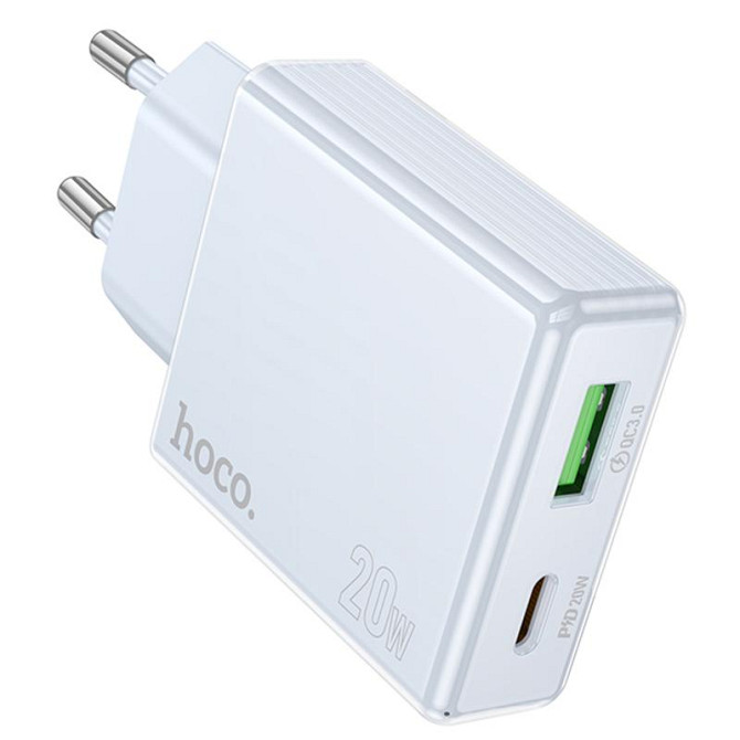СЗУ Hoco C142A Direct PD20W+QC3.0 (1USB-A/1C) Херсон - зображення 2