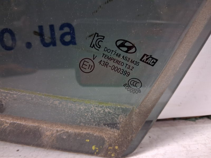 Стекло двери заднее левое Hyundai Santa fe DM 2.2 DIESEL D4HB 2012 (б/у) Київ - зображення 3