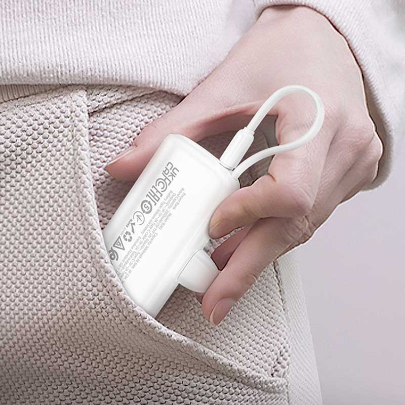 Портативное ЗУ Power Bank Borofone BJ41 Pocket with cable 5000 mAh Херсон - изображение 8