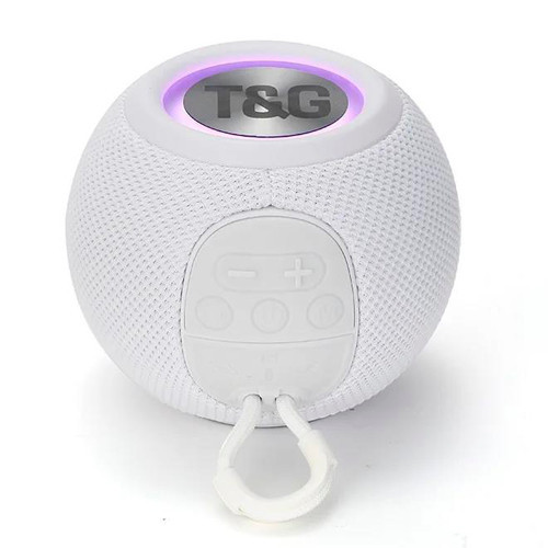 Колонка портативная Bluetooth T&G TG337 white белая Київ - зображення 1