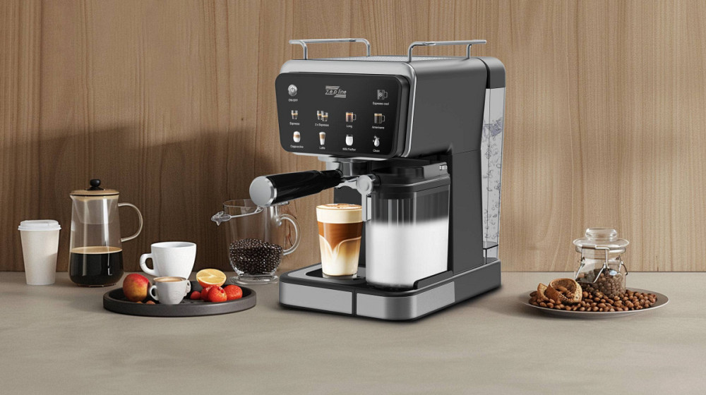 Кофемашина 3в1 с капучинатором Zepline ZP-6803-NEW 3000 Вт черная Киев - изображение 9