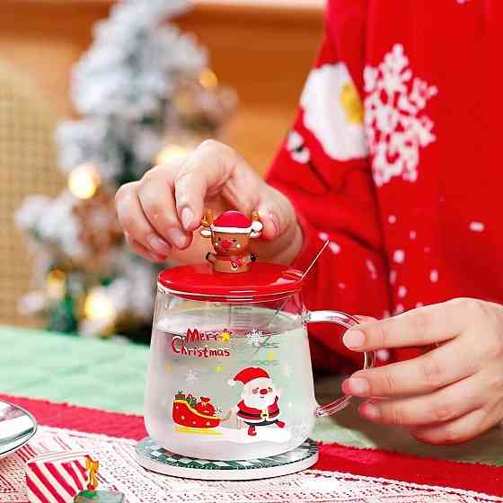 Кружка з кришкою новорічна Merry Christmas 4 13671 450 мл Київ