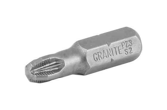 Насадка отверточная GRANITE PZ3 25 мм ¼" S2 набор 10 шт 10-93-251 Харків