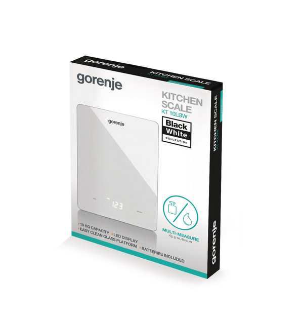Весы кухонные Gorenje KT10LBW 10 кг белые Київ - зображення 4