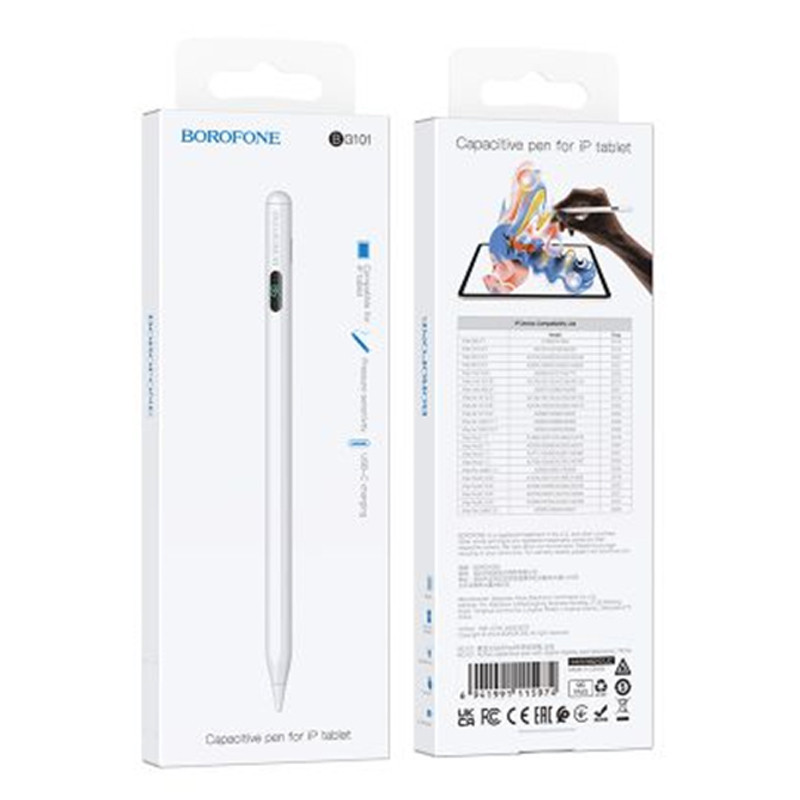 Стилус Borofone BG101 Active capacitive pen with digital display for iPad Херсон - зображення 2