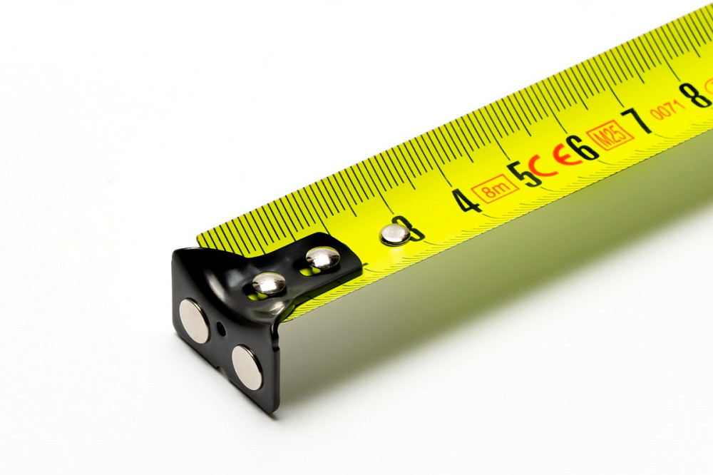 Рулетка WERTVOLL 8 м х 25 мм с магнитами фиксатор полотна покрытие TPR нейлоновое покрытие MS-2825 Харків - зображення 6