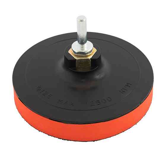 Платформа для круга шлифовального MASTERTOOL с липучкой Velcro Ø 125 мм 20 мм М14 со стержнем 08-600 Харьков