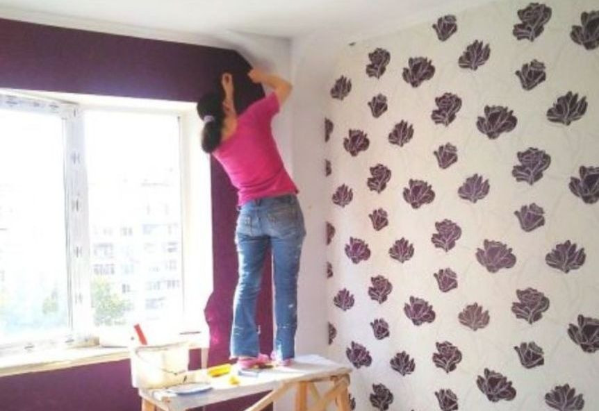 Поклейка шпалер Фарбування Маляр Київ - зображення 1