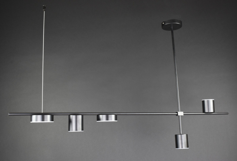 Люстра стельова LED SG39/5-bk Чорний 42-72х12х122 см. Київ - зображення 1