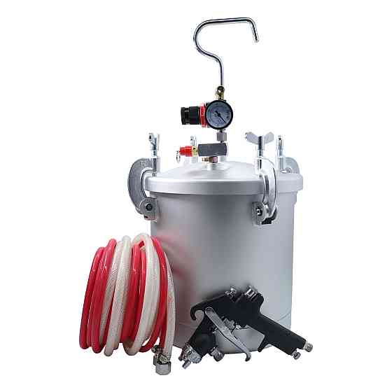 Краскопульт пневматический HP с баком для краски 10л, длина шлангов 5м, форсунка 1,8мм PT-8-AIRKRAFT Харьков