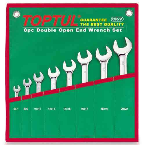 Набор ключей рожковых 6-22 мм TOPTUL 8 шт. GAAA0812 Харьков