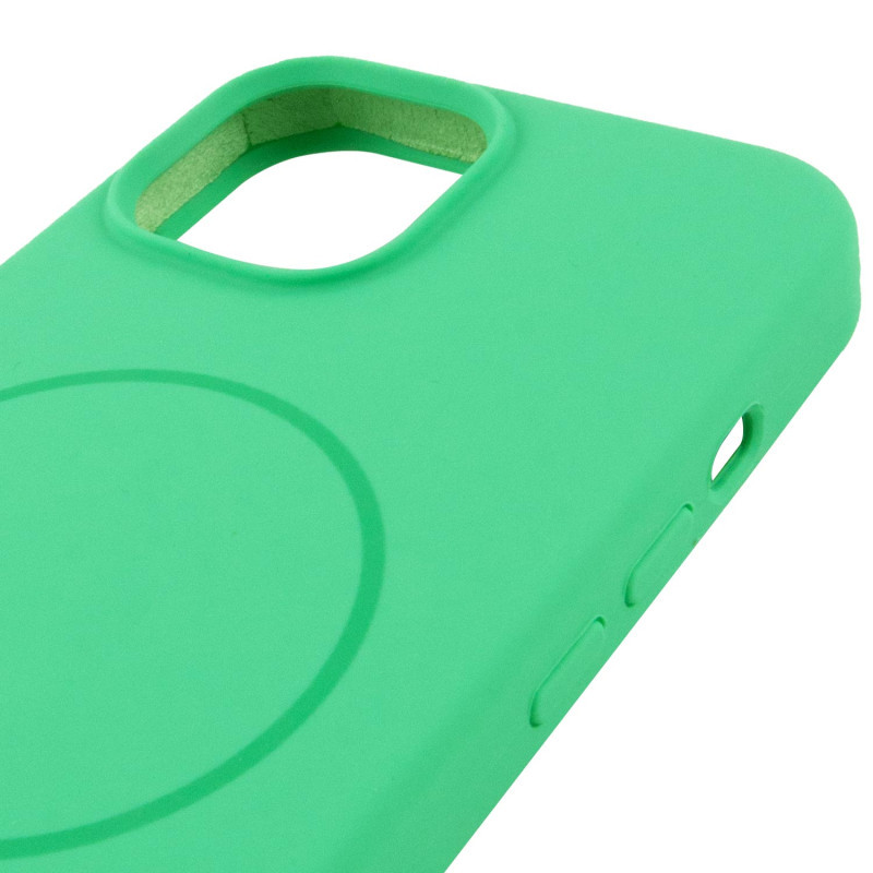 Чехол Silicone Case Full Protective (AA) NO LOGO with MagSafe для Apple iPhone 13 (6.1") Херсон - изображение 4
