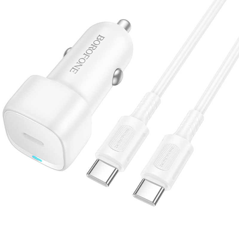 АЗУ Borofone BZ34A Cloud PD20W (1USB-C) + кабель Type-C to Type-C Херсон - зображення 3