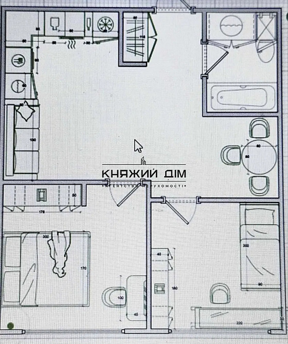 Продаж роздільної 2-х к. квартири в ЖК Варшавський 2. № 21146535 Киев - изображение 11