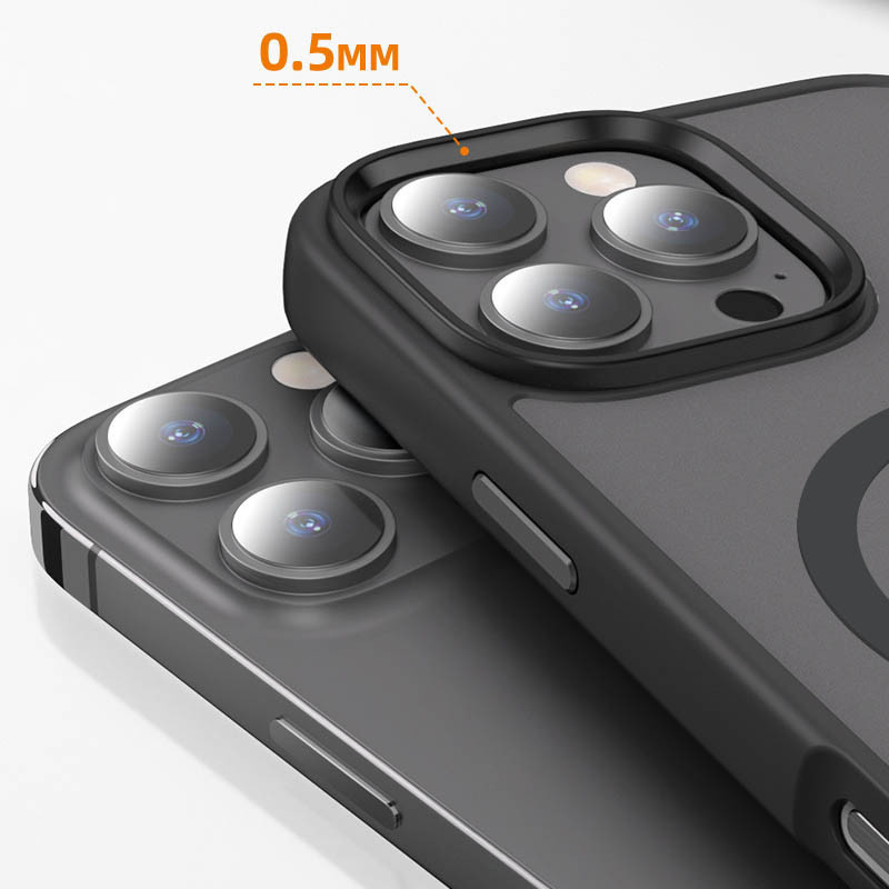 TPU+PC чехол Metal Buttons with MagSafe Colorful для Apple iPhone 16 Pro Max (6.9") Херсон - зображення 9