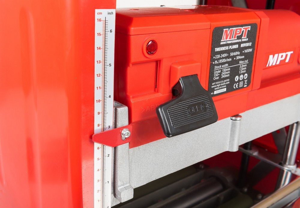 Станок рейсмусовый для дерева MPT 1650 Вт 8500 об/мин 304 мм MTP2012 Харків - зображення 8