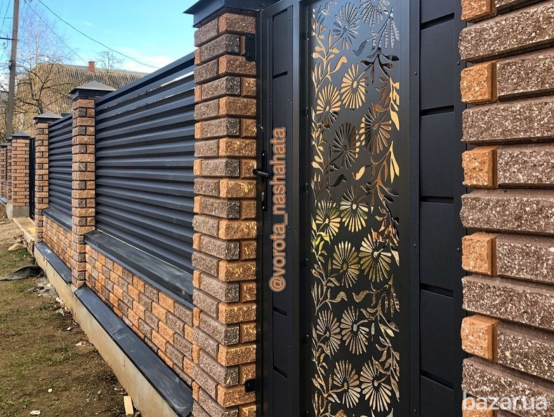 Декор панель ворота калитка,ограждение коттеджа.Киевская область Тараща.Монтаж под ключ Тараща - зображення 12