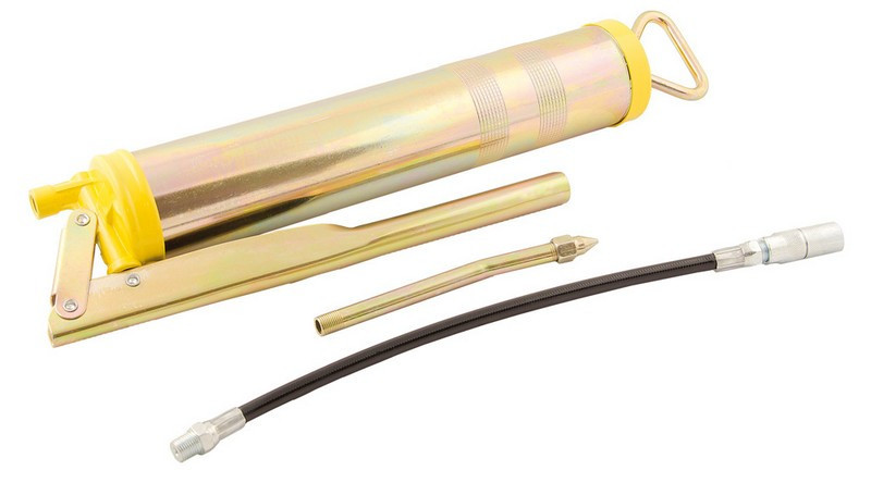 Шприц для смазки MASTERTOOL 500 мл две насадки 81-8800 Харьков - изображение 1