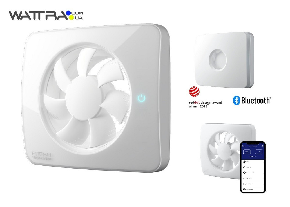 Вентилятор вытяжной Intellivent ICE FRESH SMART Bluetooth (управление смартфоном) Киев - изображение 3