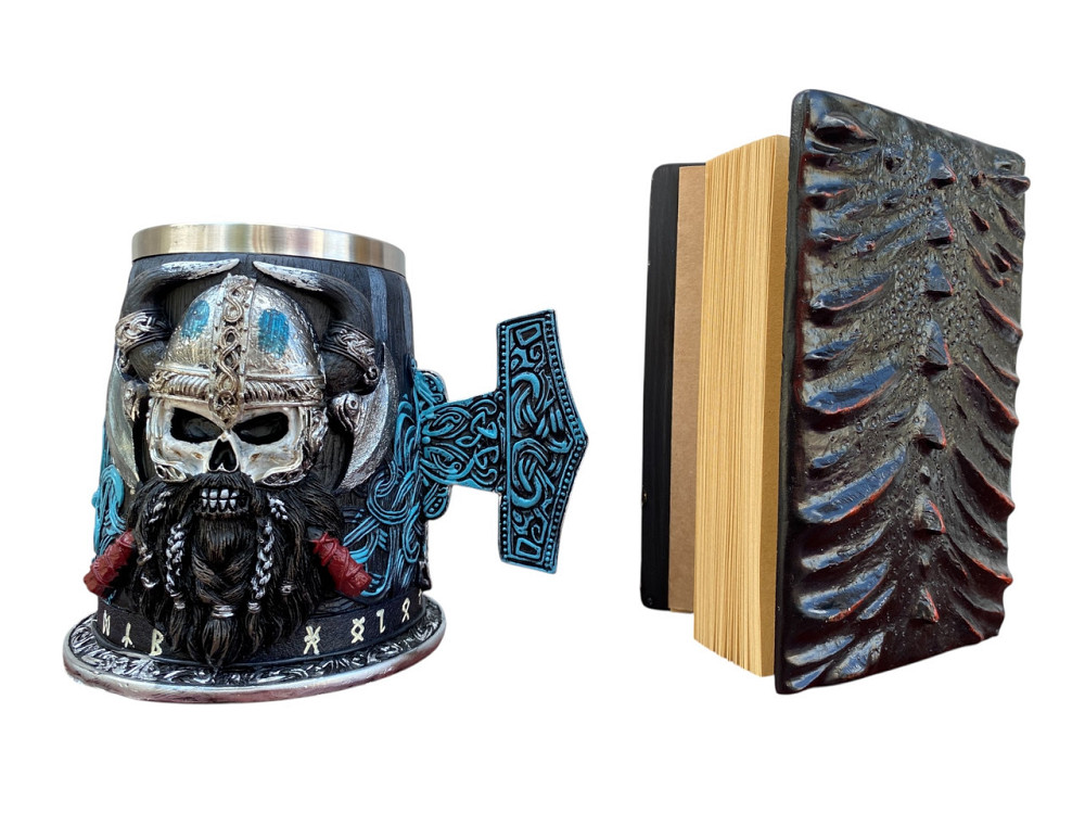 Подарочный набор Кружка 3 Молот Тора Бородаст Викинг и Блокнот 3 «Око Пламинного Дракона» Київ - зображення 2