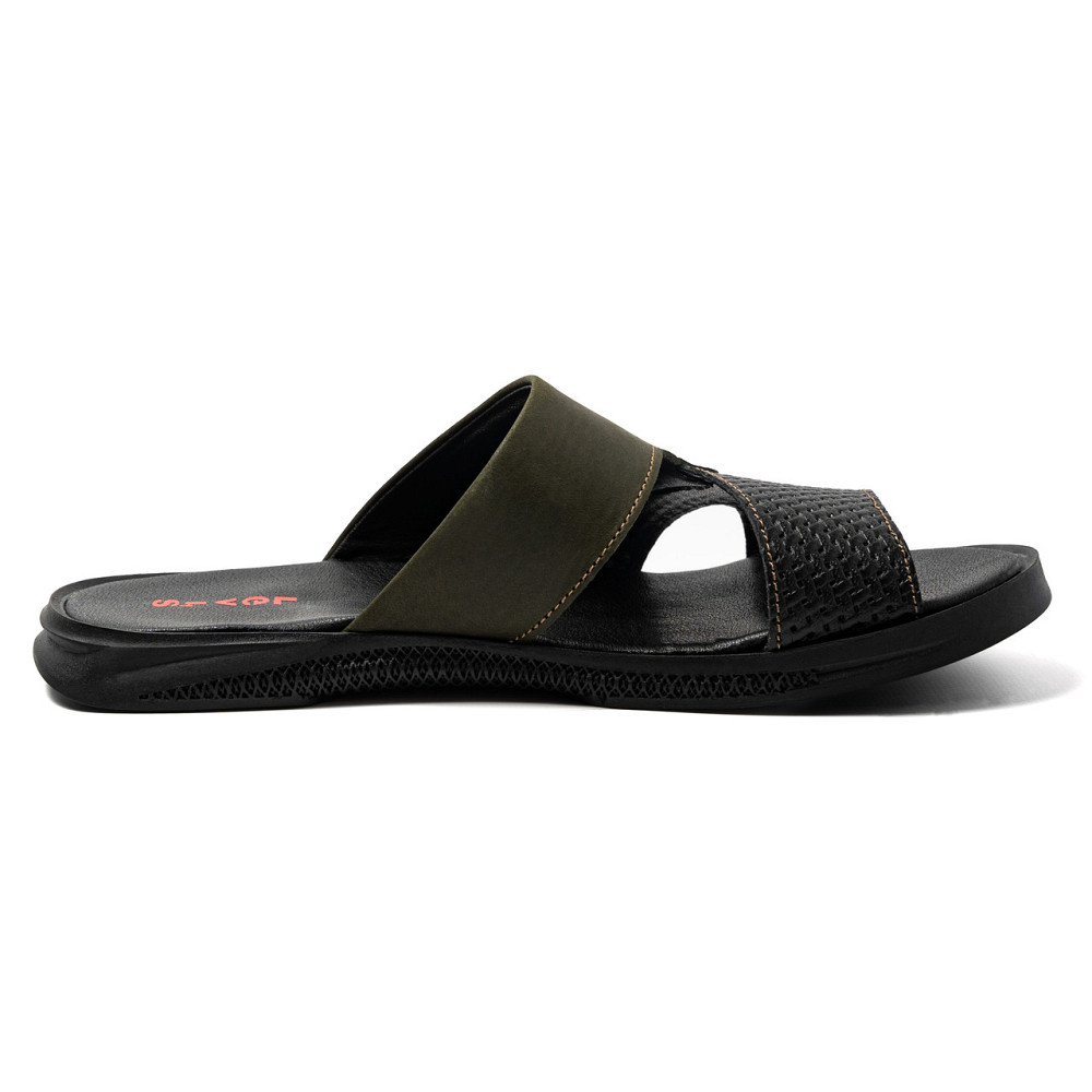 Мужские кожаные  летние шлепанцы-сланцы Levis Київ - зображення 2