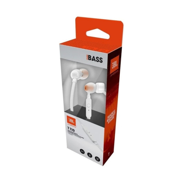 Bluetooth-гарнітура JBL Tune 110 Eco White (JBLT110WHTE) Харків - зображення 2