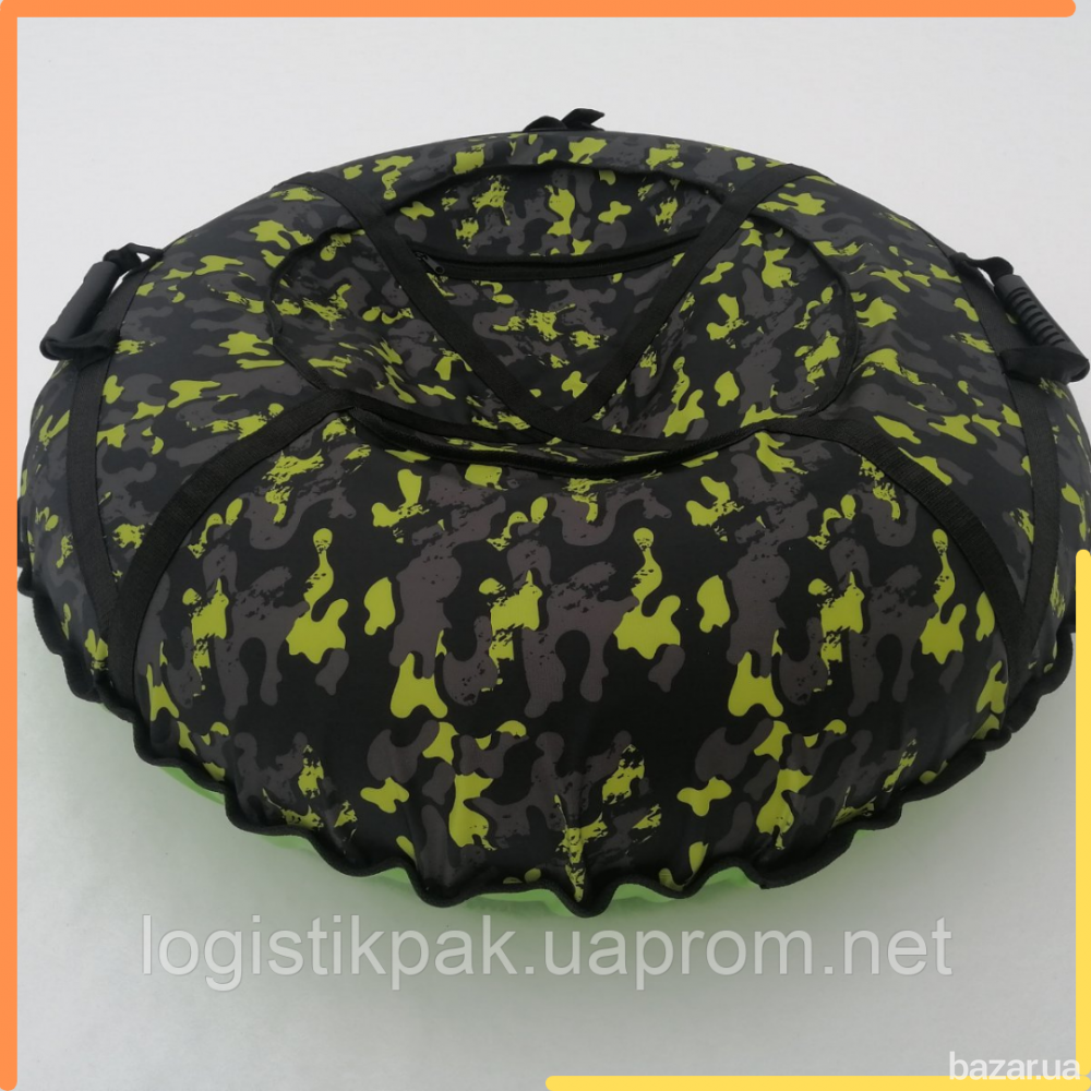 Тюбинг 1 м Ватрушка для снега защитного цвета (Оксфорд) Харків - зображення 1