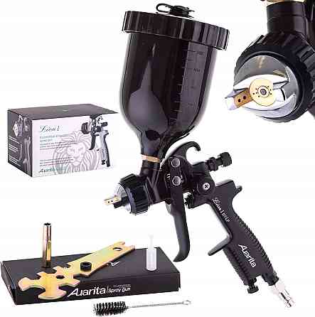 Краскопульт пневматический HVLP верх.пласт.бачок 600мл, 1,7мм AUARITA LION-1-1.7 Харків