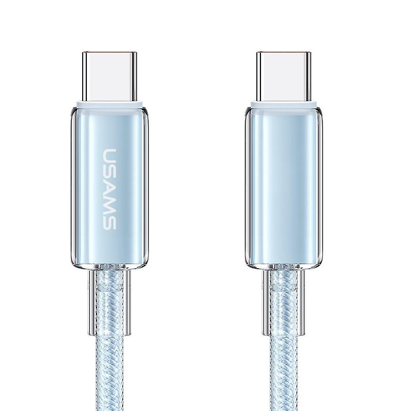 Дата кабель USAMS US-SJ660 Type-C to Type-C PD100W Cloud Series (1.2m) Херсон - зображення 1