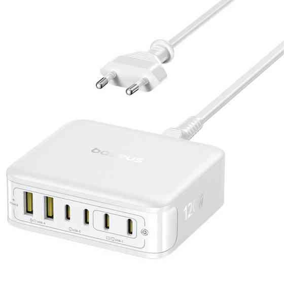СЗУ Baseus EnerFill FH21 PD120W+QC3.0 6in1 (2USB-A/4C) (E0120T) Херсон