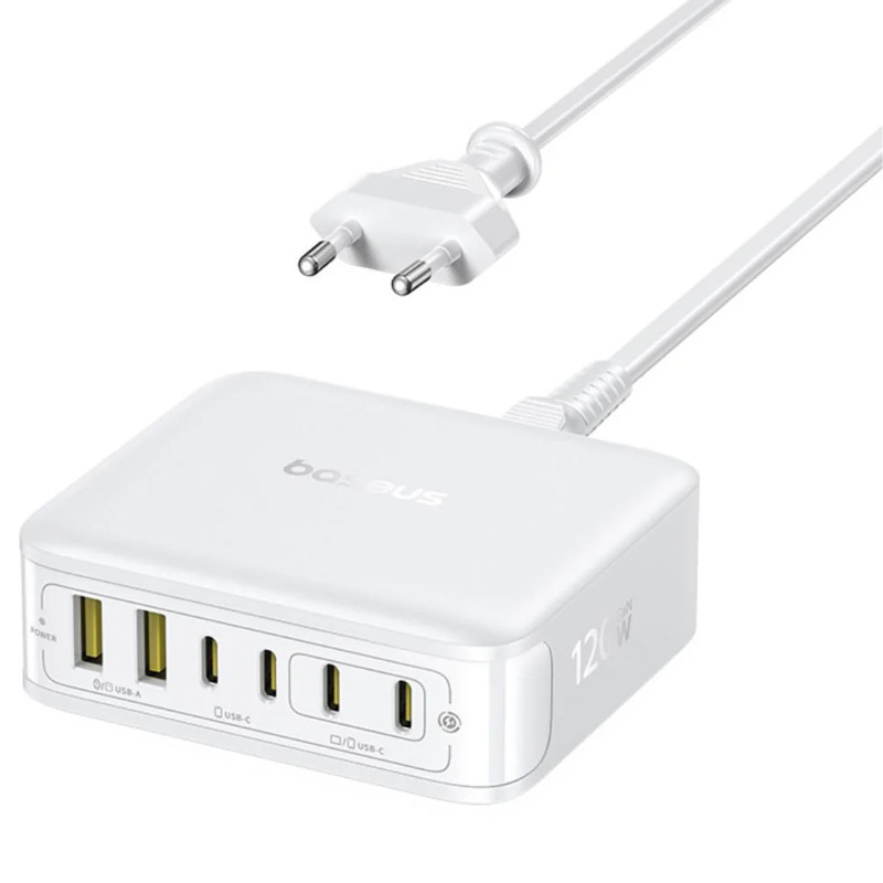 СЗУ Baseus EnerFill FH21 PD120W+QC3.0 6in1 (2USB-A/4C) (E0120T) Херсон - зображення 1