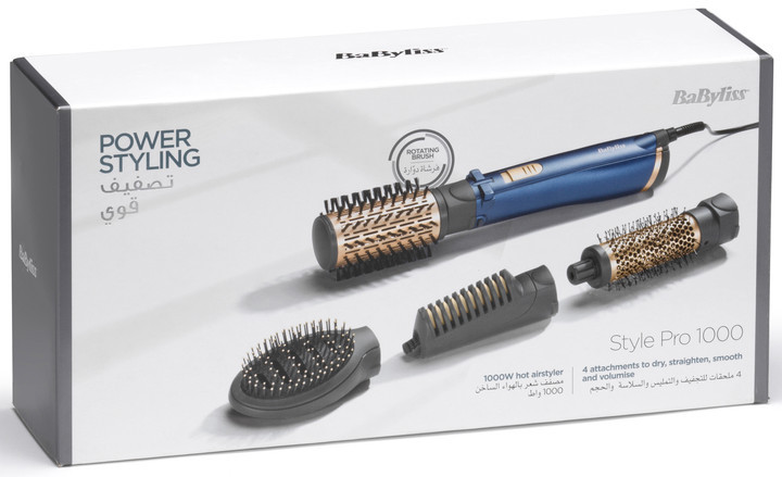 Фен-щетка Babyliss AS965E 1000 Вт синий Київ - зображення 4