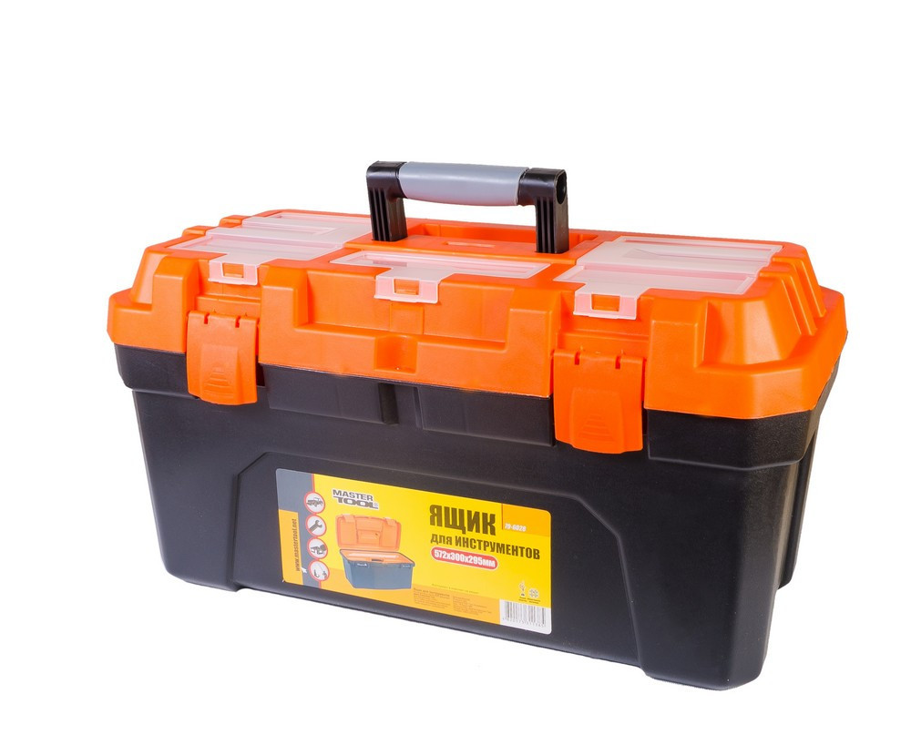 Ящик для инструментов MASTERTOOL с пластиковыми замками 22.5" 572х300х295 мм 79-6028 Харків - зображення 1