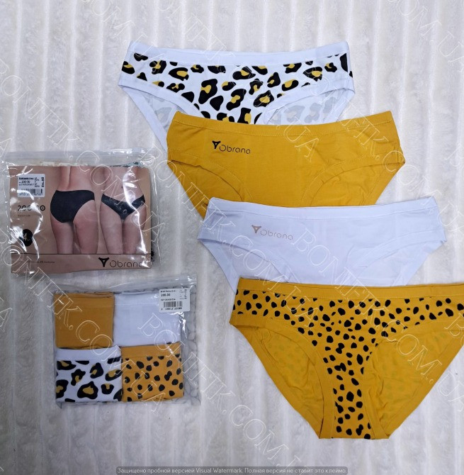 Женские цветные трусики-слип (4 шт./уп.) "Obrana" (арт. 200-30/16) Кривий Ріг - зображення 2