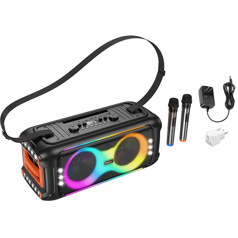 Уценка Bluetooth колонка Hoco HA9 Kayman + два микрофона Херсон - изображение 5