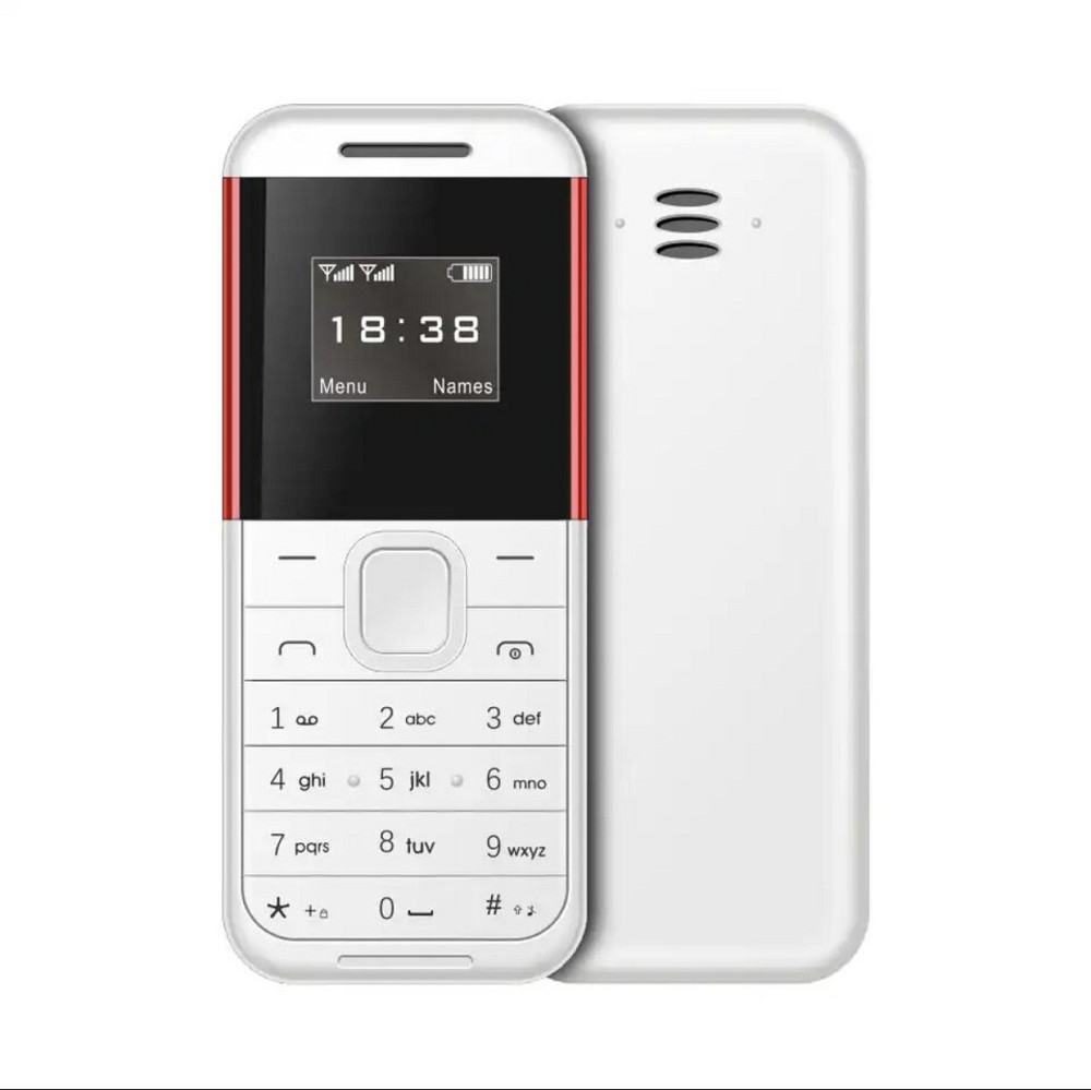 Мини мобильный телефон AIEK BM222 2SIM Белый Київ - зображення 1