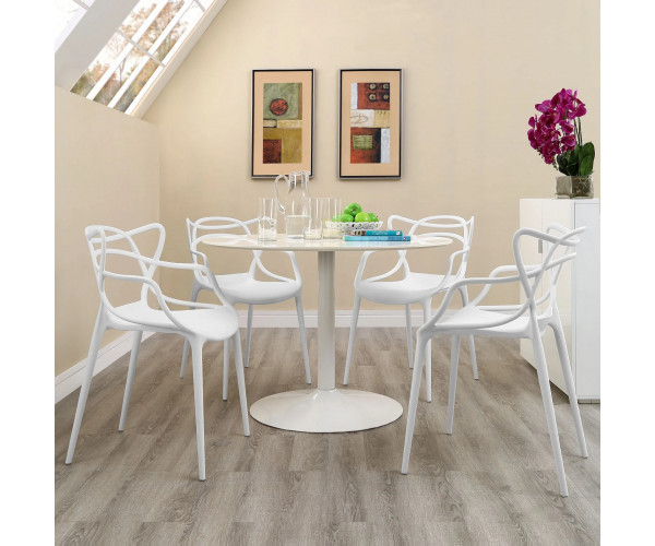 Стілець Мастерс барний пластиковий білий Днепр - изображение 4