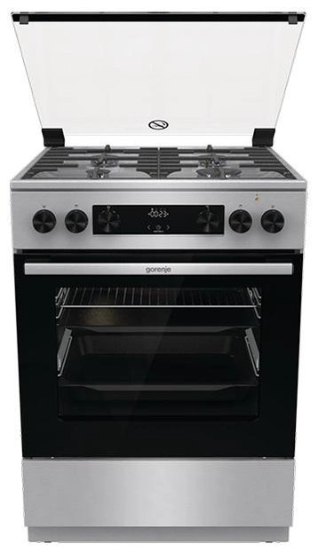 Плита комбінована Gorenje GKS6C70XF 71 л сіра Київ - зображення 1