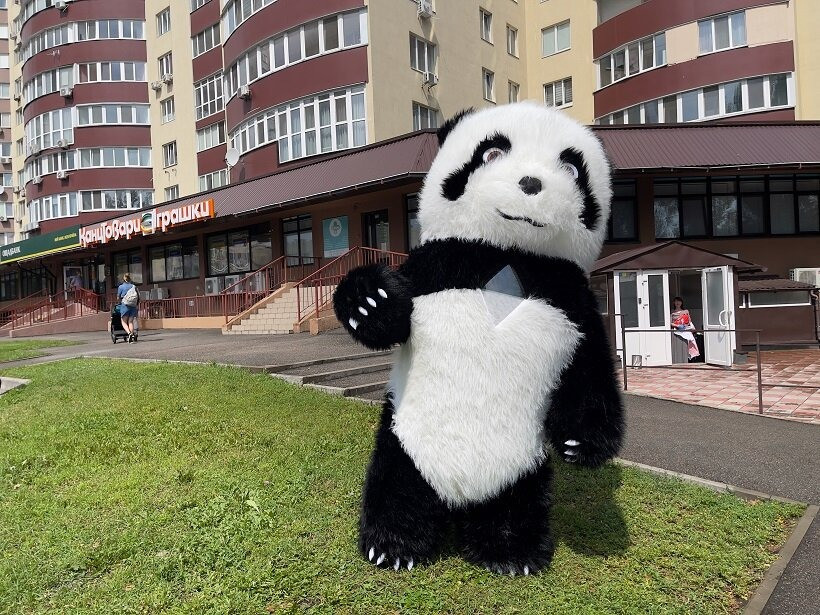 Костюм ведмедя надувний Панда Киев - изображение 2