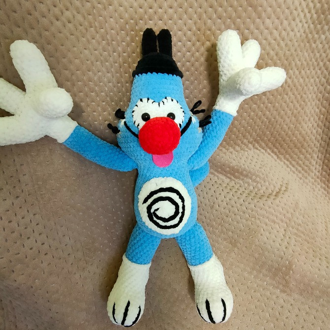 Кіт котик Оггі іграшка в'язана ручна работа подарунок сувенір hand made Нововолынск - изображение 2