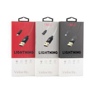 Lightning кабель Velocity RCL-N120, 1.2m silver Recci CC300081 Київ - зображення 2