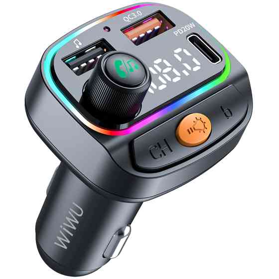 АЗУ FM модулятор WIWU QC031 MP3 Car PD20W+QC3.0 (2USB-A/1C) Херсон