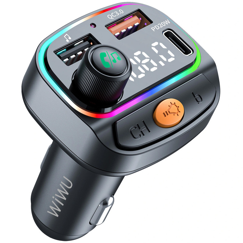 АЗУ FM модулятор WIWU QC031 MP3 Car PD20W+QC3.0 (2USB-A/1C) Херсон - изображение 3