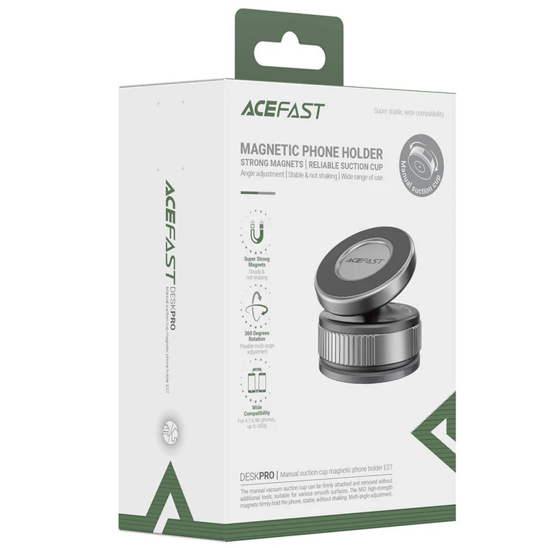 Уценка Автодержатель Acefast E27 Vacuum Suction Magnetic Херсон - изображение 2