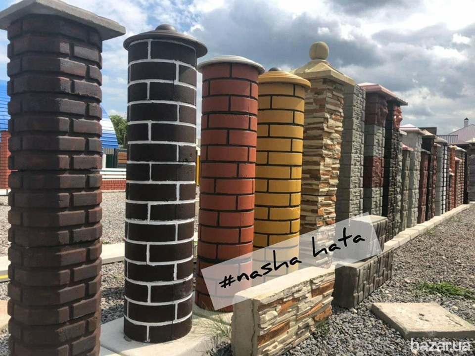 Набірні бетонні стовпи для паркану від виробника Чернівці - зображення 5